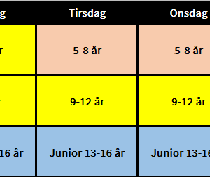 Klatreskole for barn Høsten 2025